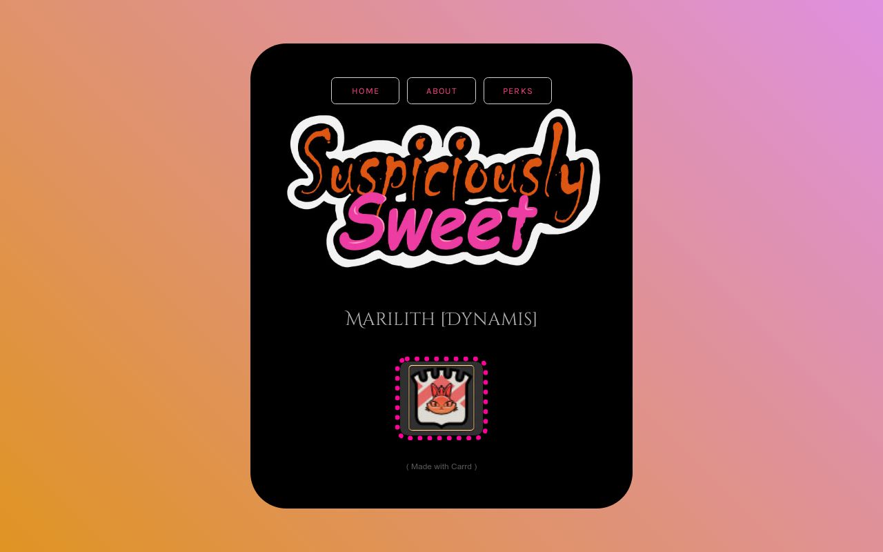 Carrd profile picture for @suscake